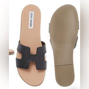 Steve Madden Hoku Slide Sandal | Size 9 | Black